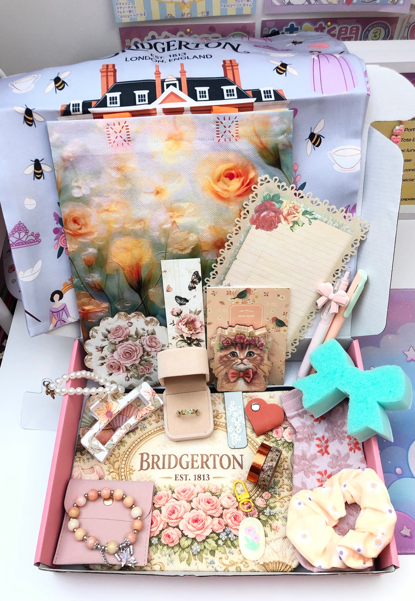 Box à thème Bridgerton orange