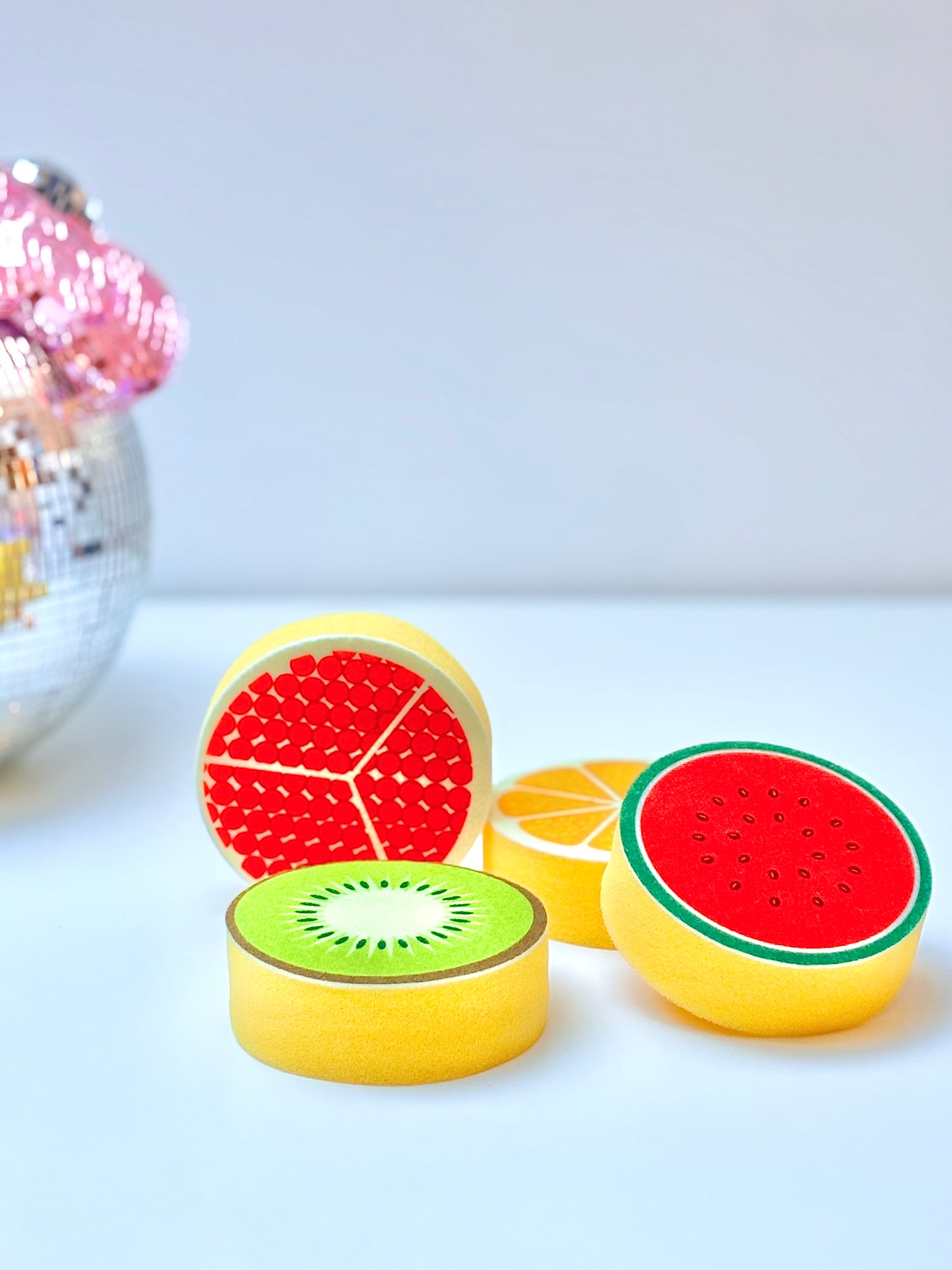 Éponge vaisselle fruit rond
