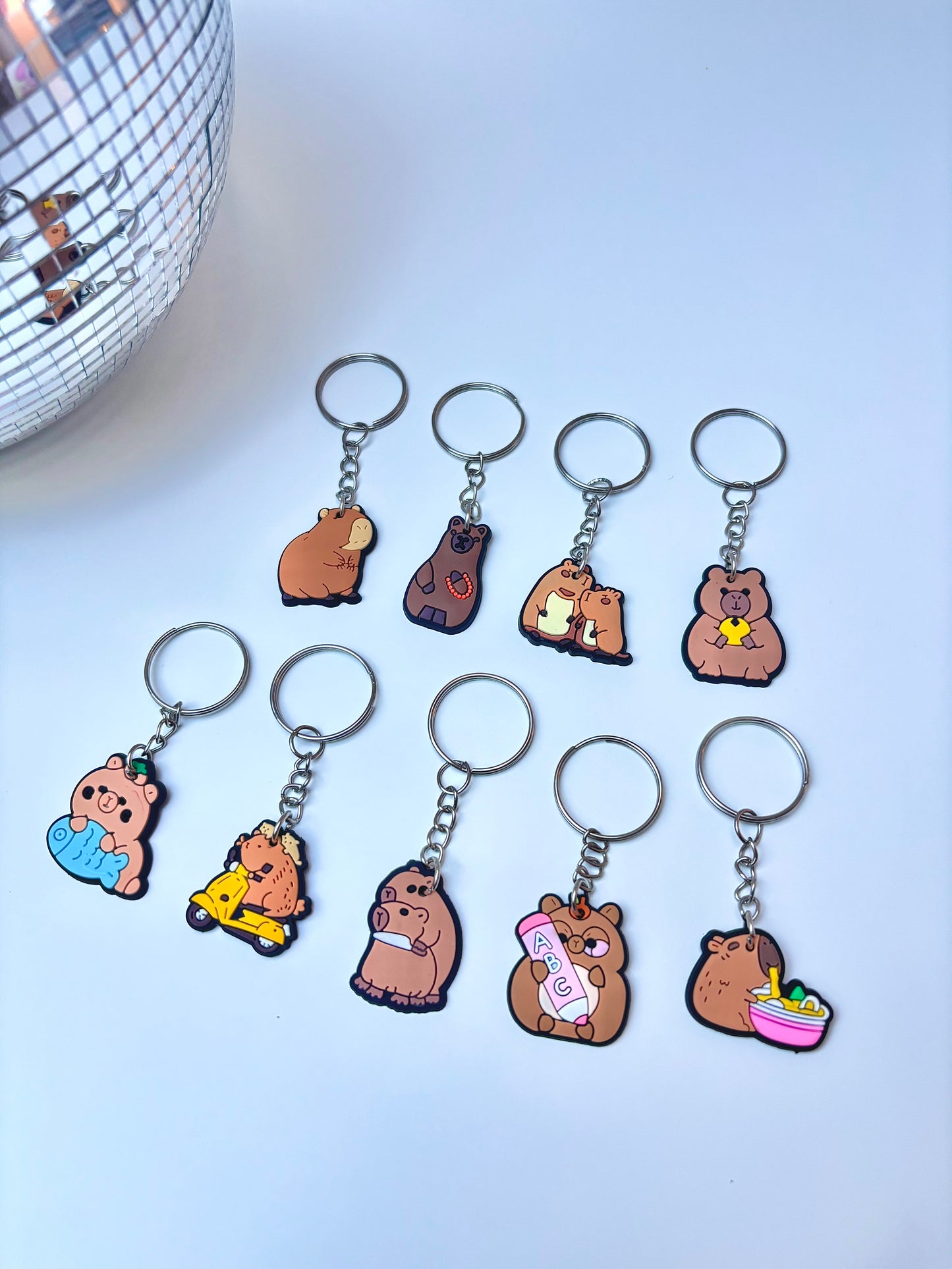 Porte clé Capybara souple