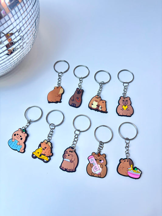 Porte clé Capybara souple