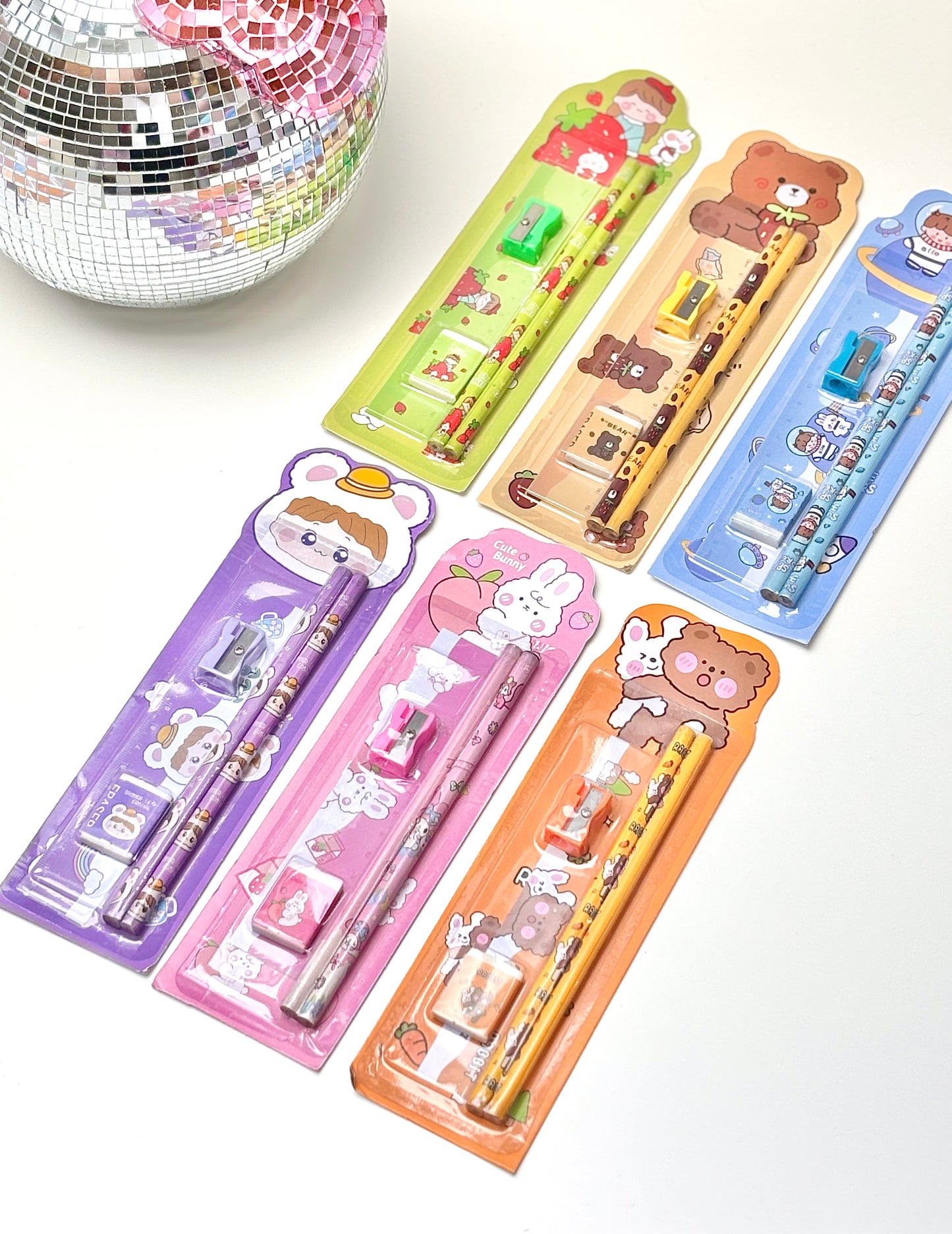 Ensemble papeterie Kawaii