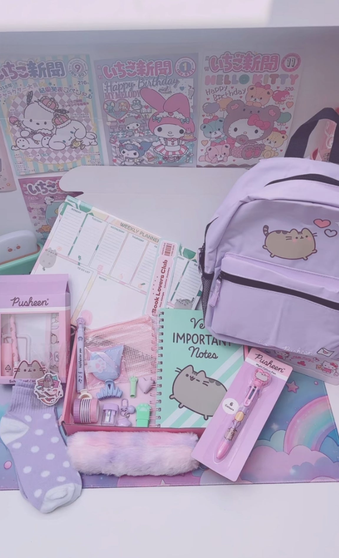 Box Pusheen violette « sac »
