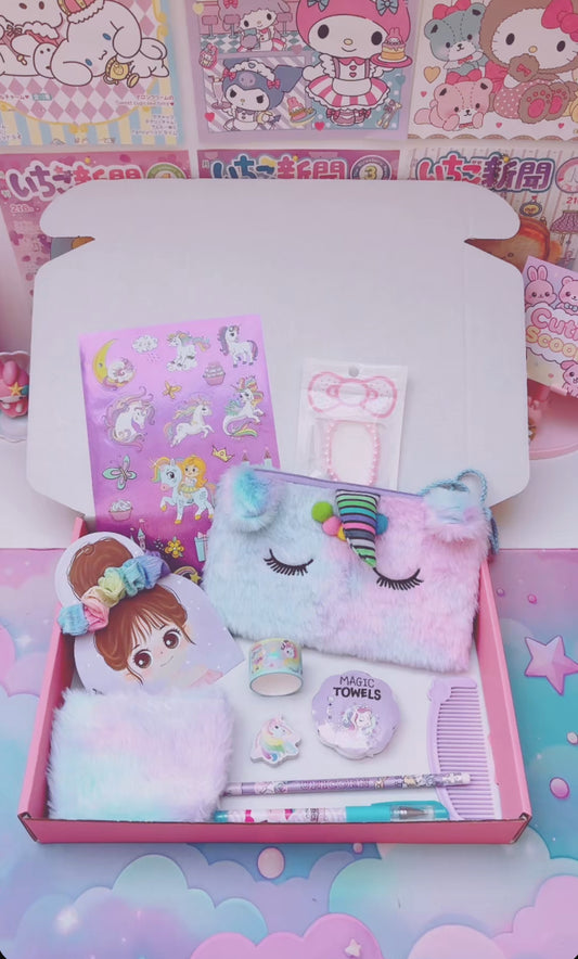 Box à thème Licorne purple