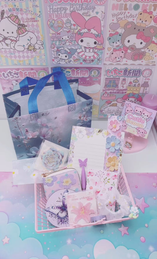 Little box fleur violette