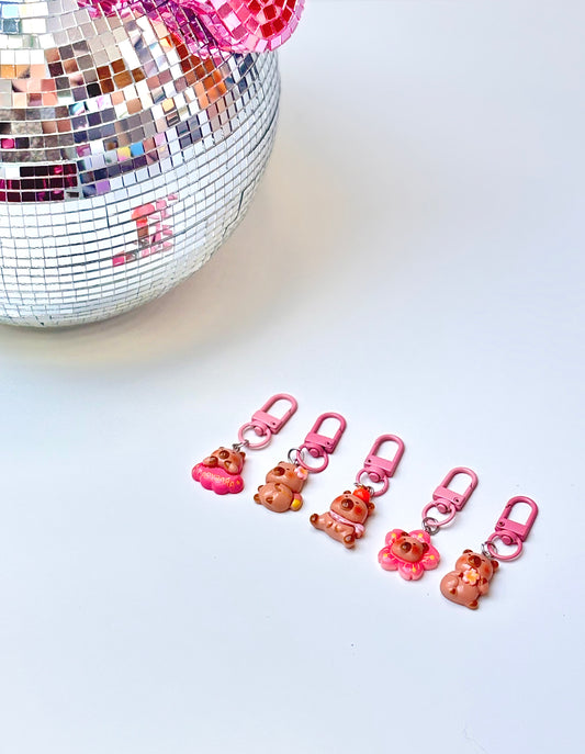 Porte clé Capybara résine